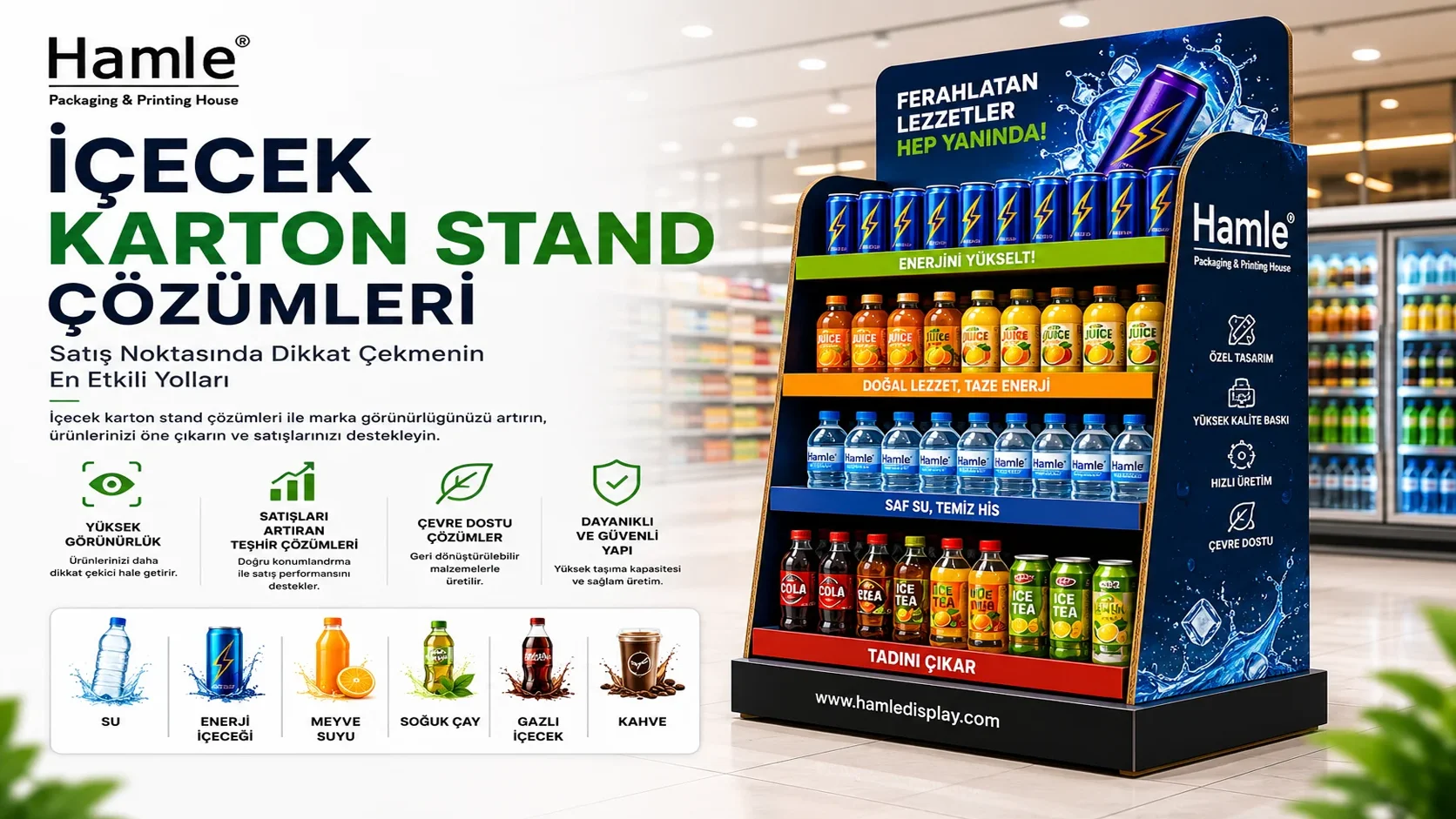 İçecek Karton Stand Çözümleri