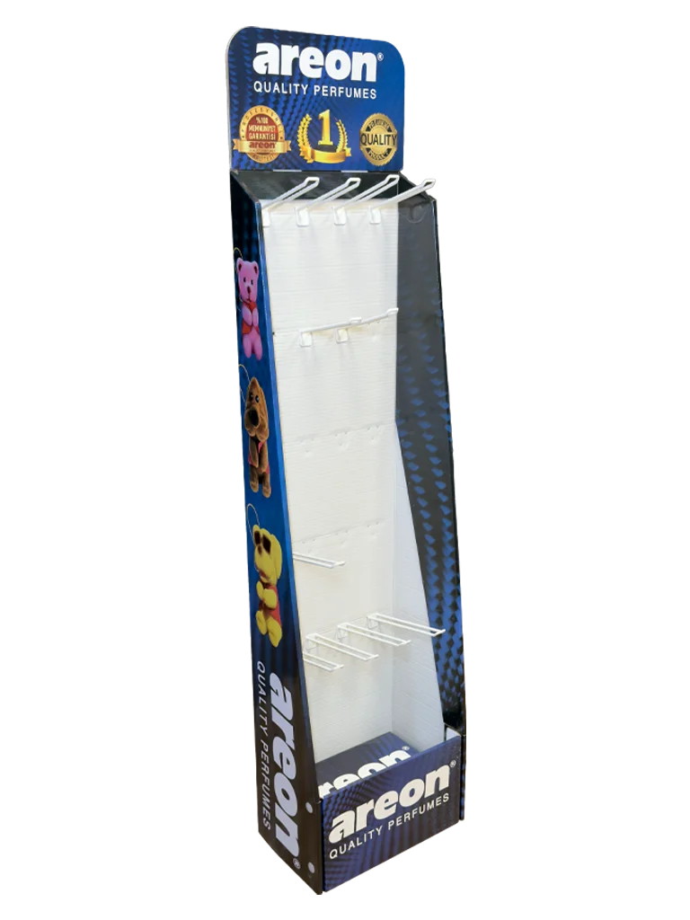 areon askılı karton stand