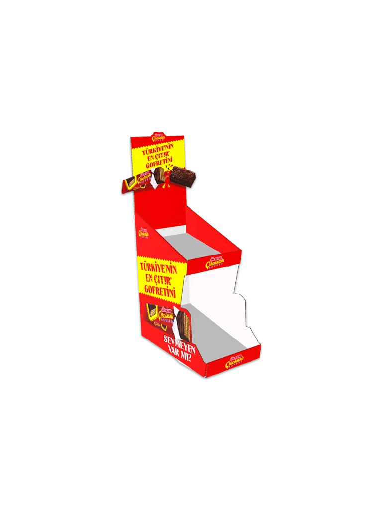 çikolata masaüstü karton stand