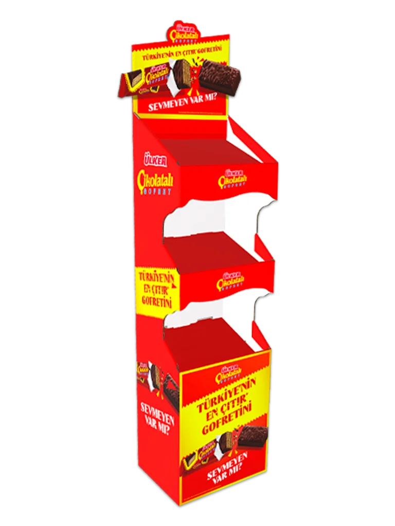çikolata pigme karton stand,