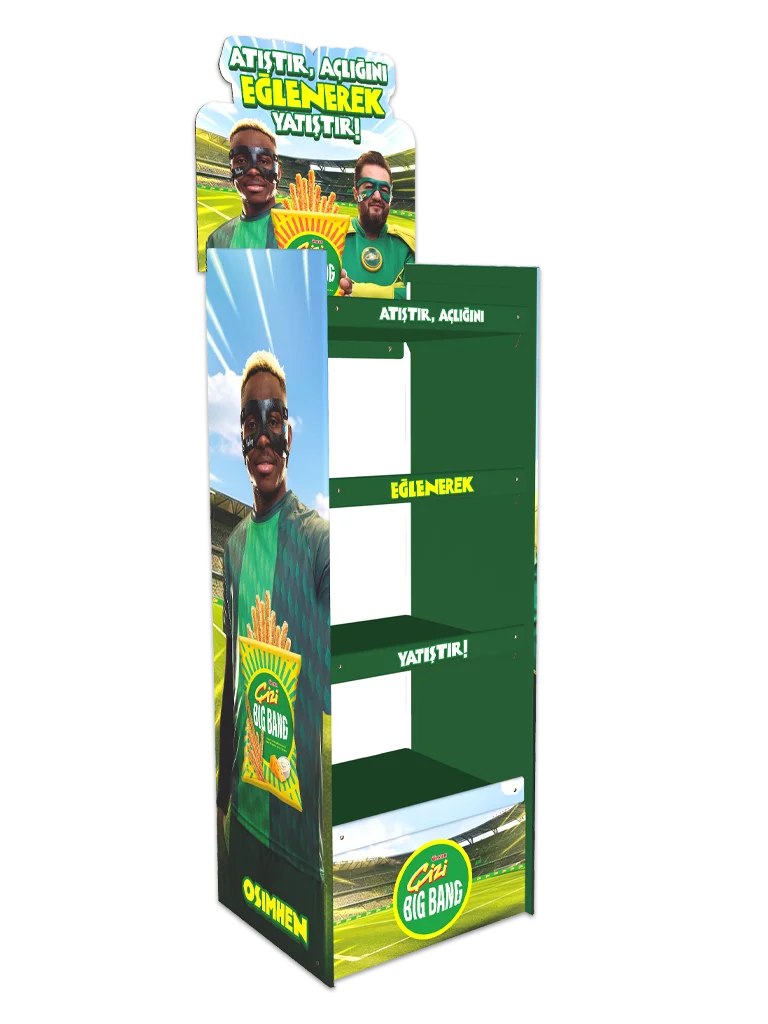 cizi kolay kurulum karton stand