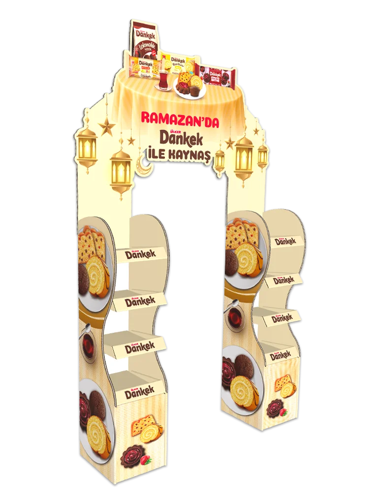 dankek orta karton stand