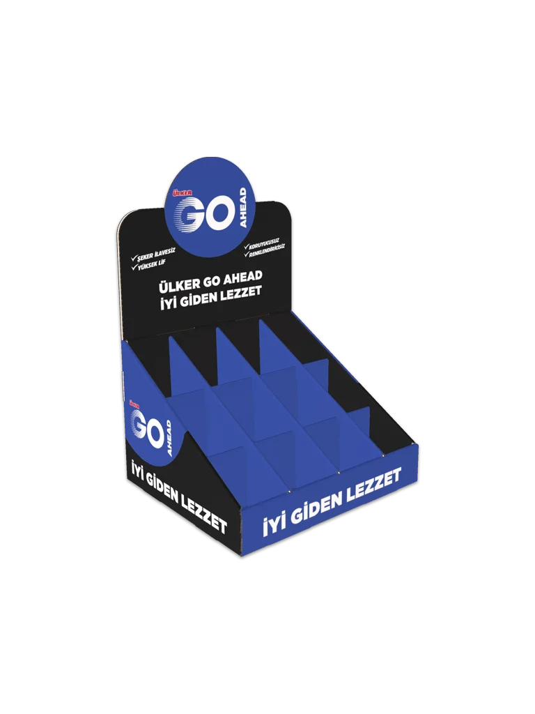 go ahead karton masaüstü stand