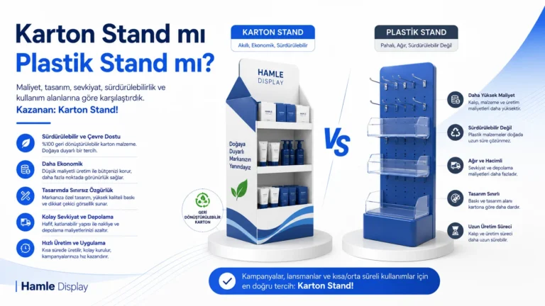 karton stand mı plastik stand mı