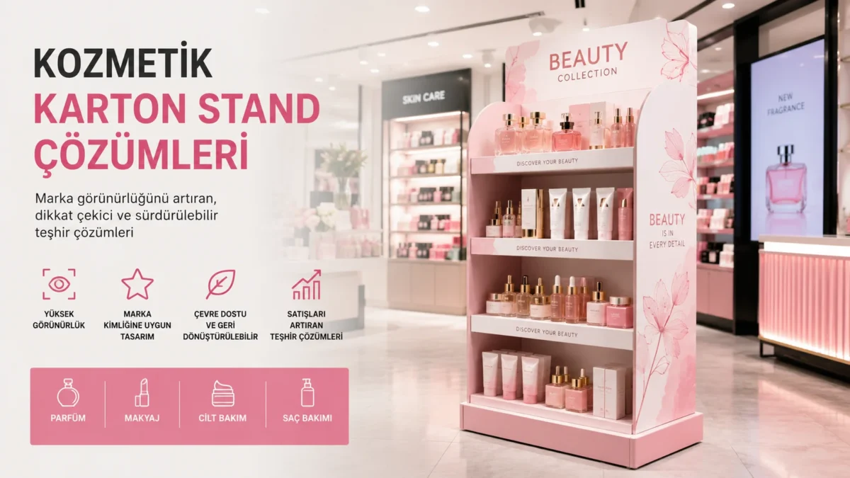 Kozmetik Karton Stand Çözümleri ve Kullanım Alanları