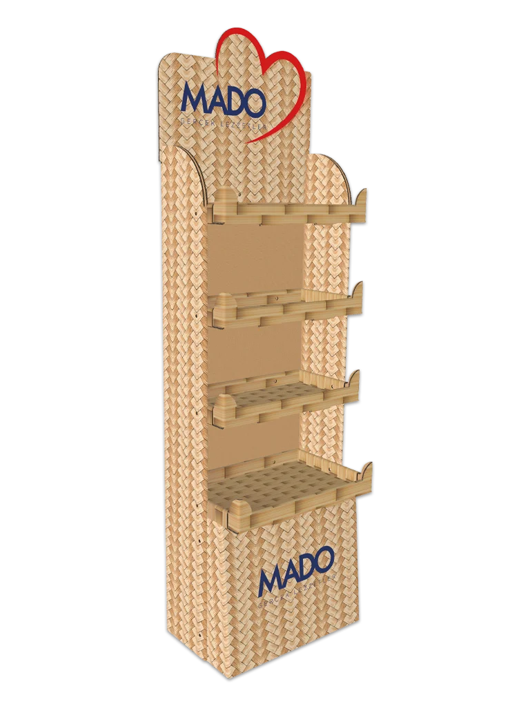 mado kolay kurulum karton stand