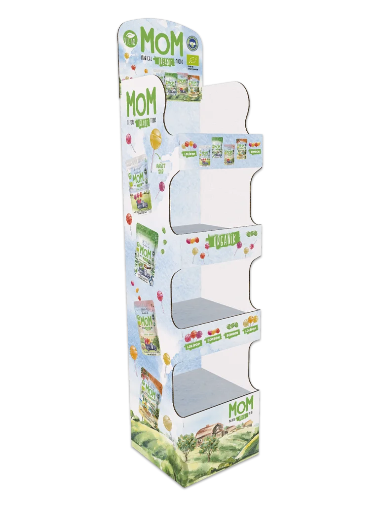 mom pigme karton stand