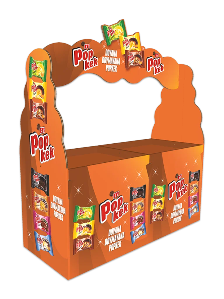 popkek orta alan karton stand