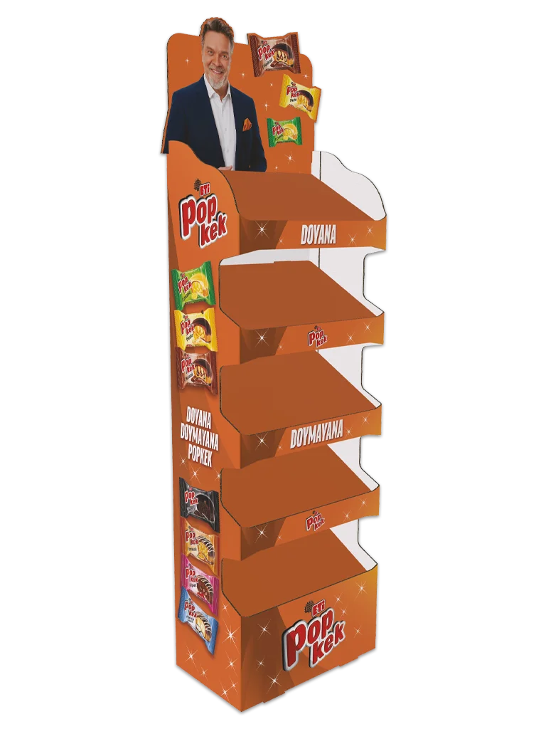 popkek pigme karton stand