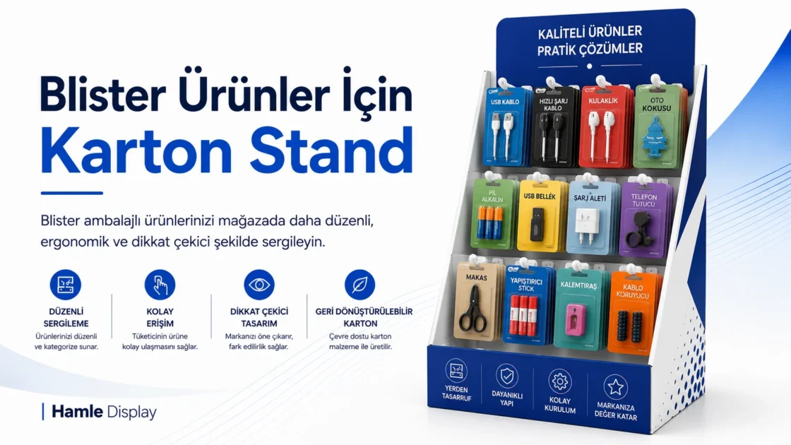 Blister Ürünler İçin Karton Stand Çözümleri