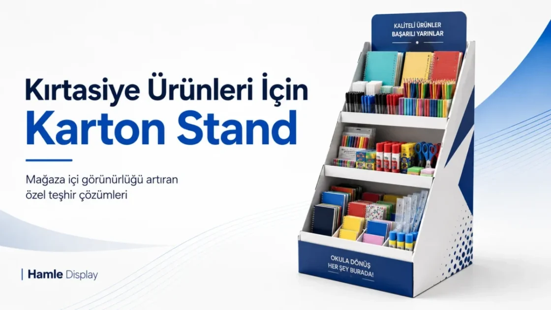 Kırtasiye Ürünleri İçin Karton Stand Çözümleri